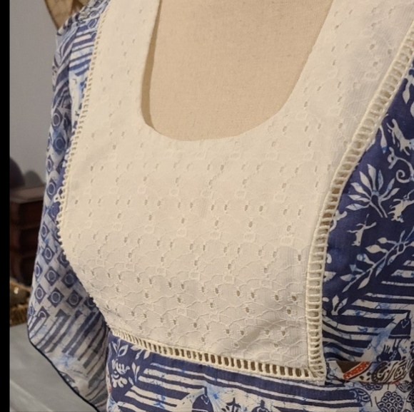 Groovy Vintage Patchwork Maxi Dress - Picture 2 of 7